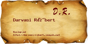 Darvasi Róbert névjegykártya